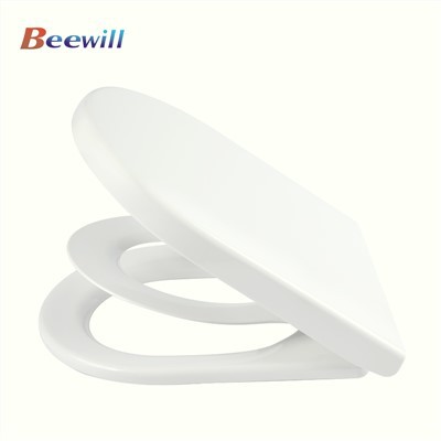 Assento de toalete familiar em forma de D Soft Close