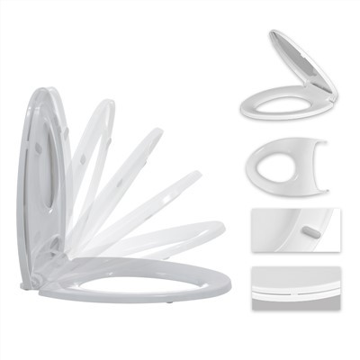 Assento sanitário alongado com assento de treinamento penico embutido