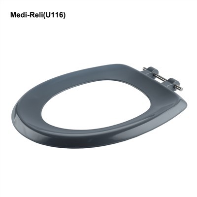 Assento sanitário cinza redondo
