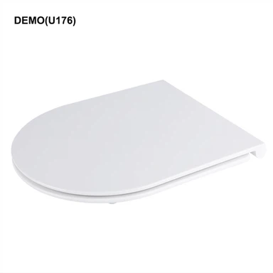 Assento sanitário em forma de U com tampa