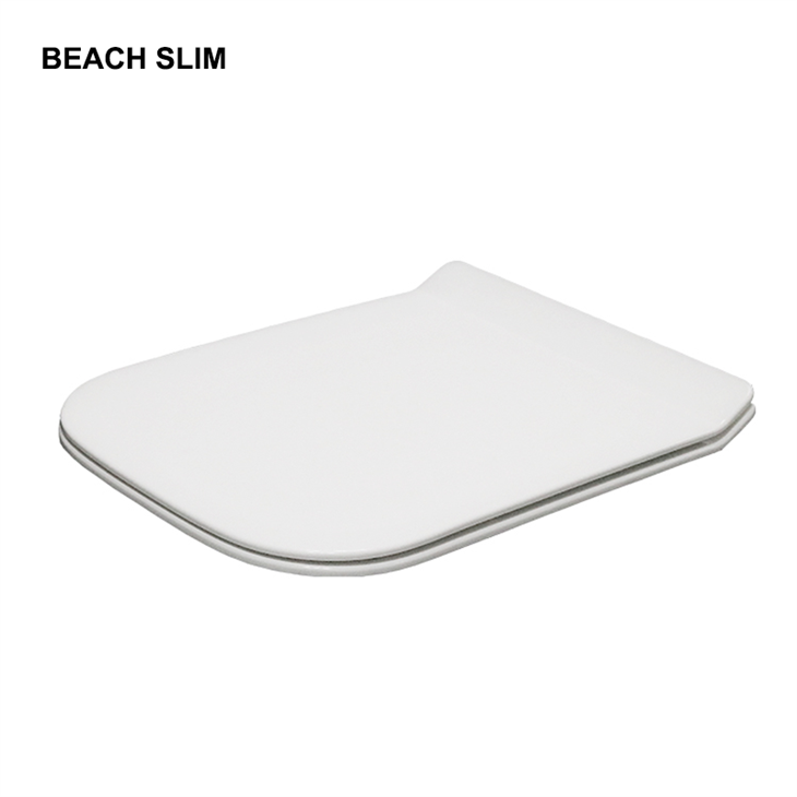 Assento sanitário quadrado com fechamento lento