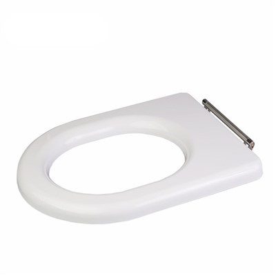 Assento de banheiro público em forma de U