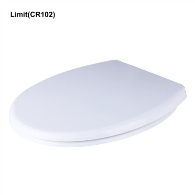 Assentos sanitários de fechamento lento em branco